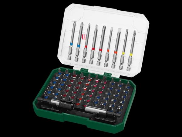 Bit Set, 71 pieces or Bit & Socket Set, 56 pieces