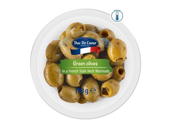 Duc de Coeur Green Olives 150g