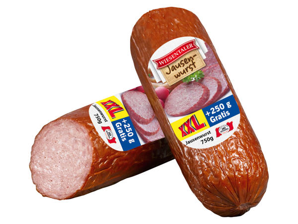 WIESENTALER Jausenwurst 500 g + 250 g gratis