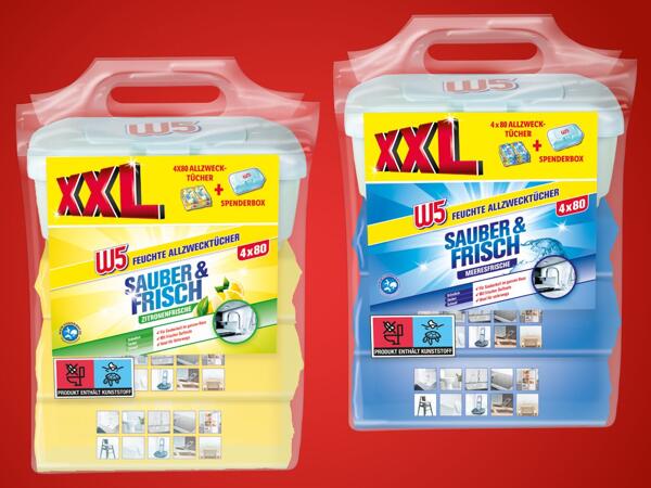 Feuchte Allzwecktücher mit Spenderbox