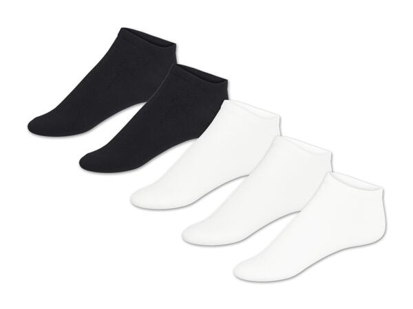 Damen Sneakersocken, 5 Paar