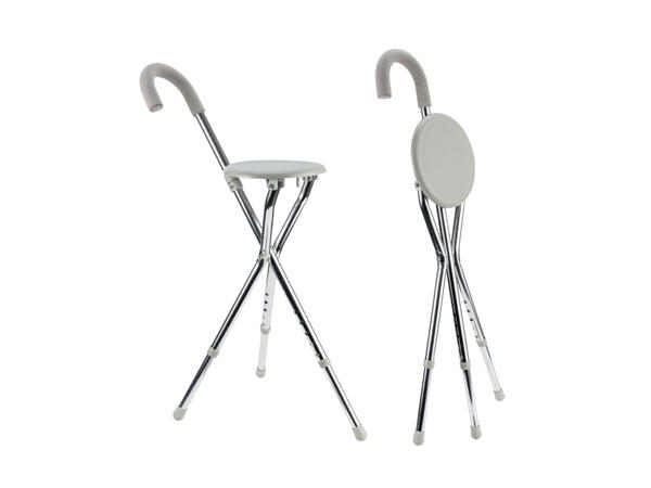 Foldable Walking Stick with Seat