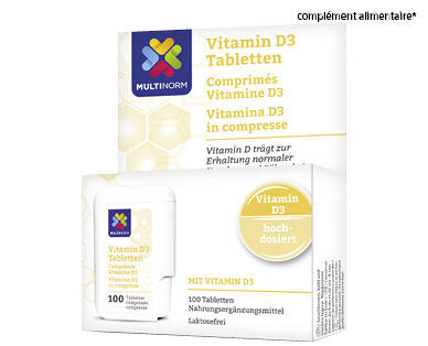 MULTINORM 
 COMPRIMÉS DE VITAMINE D3