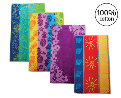 Luxury Velour Beach Towel