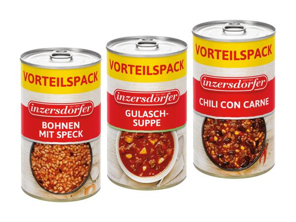 Fertiggerichte oder Suppen