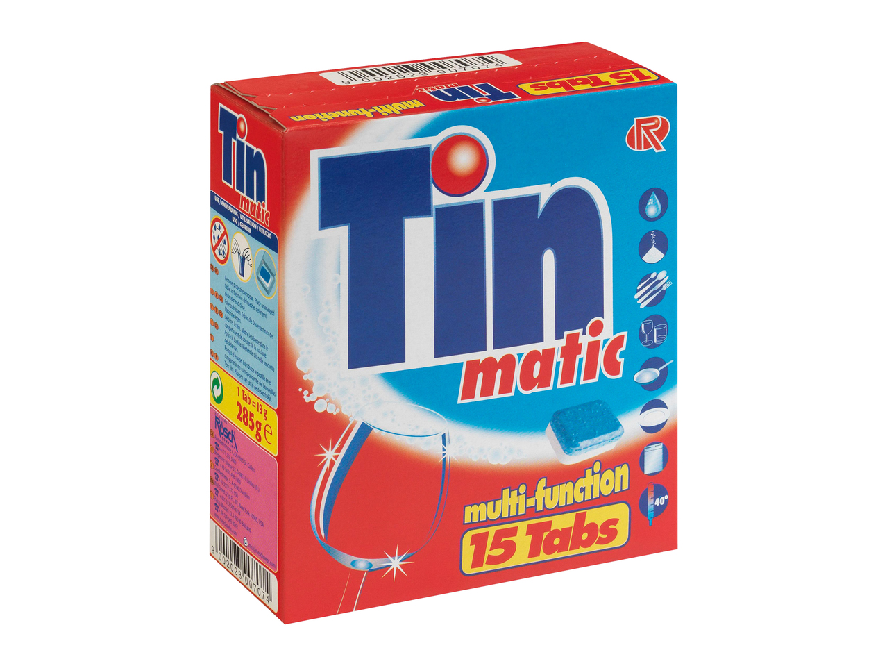 Tabs per lavastoviglie Tin