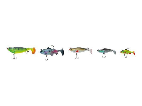Fishing Lure Set: "Shad" Rubber Fish - 5 Pack