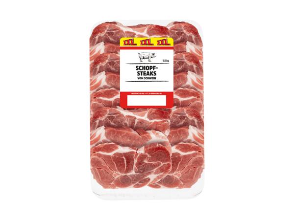 Frische Schopfsteaks