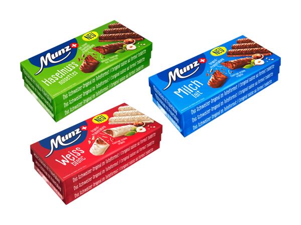 Branches façon tablettes de chocolat Munz, pack de 3
