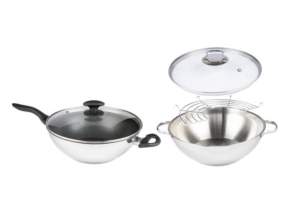 Wok/wokpanna, ø 32 cm