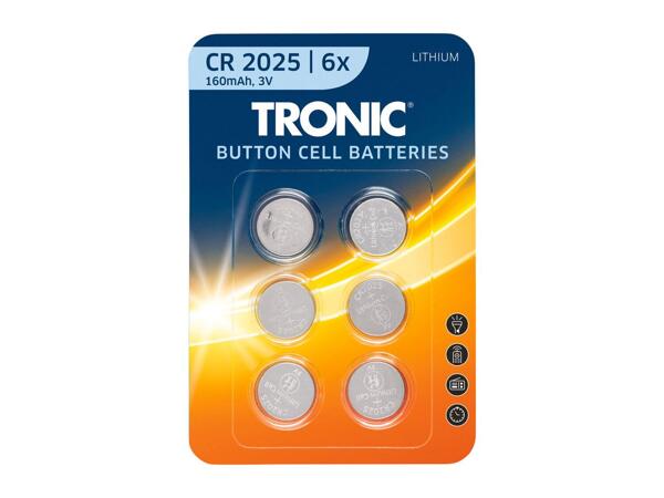 Tronic Button Cell Batteries - 6 pack