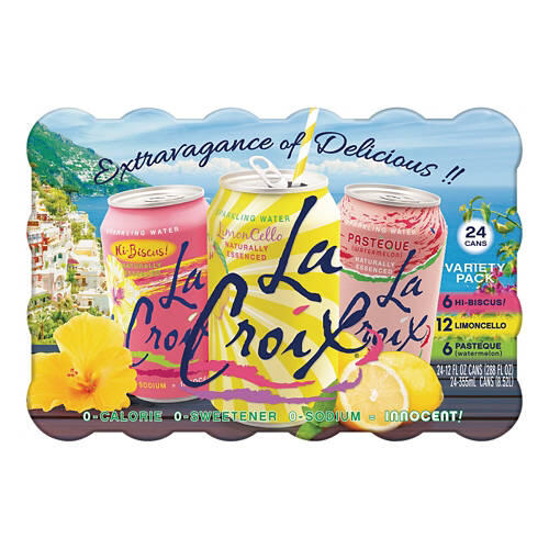 Flavored Sparkling Water Variety Pack - 24 pack, 12 fl oz cans