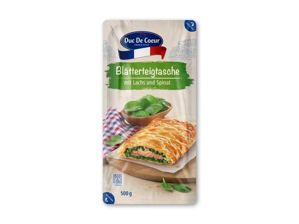 DUC DE COEUR Laks med spinat og butterdej