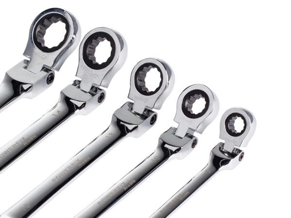 Flexible Head Spanner Set