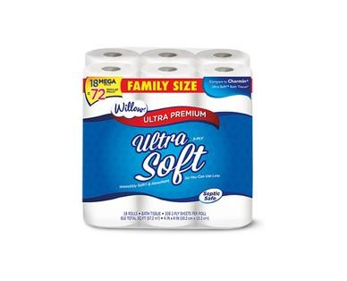 Willow 18 Mega Roll Ultra Soft Bath Tissue