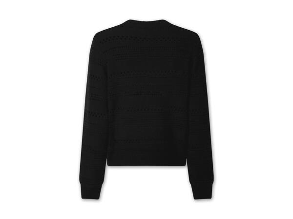 Damen Lochstrickpullover