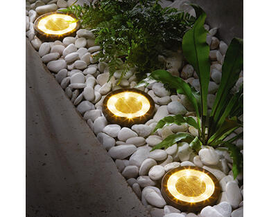 Solar Disc Lights 4pk