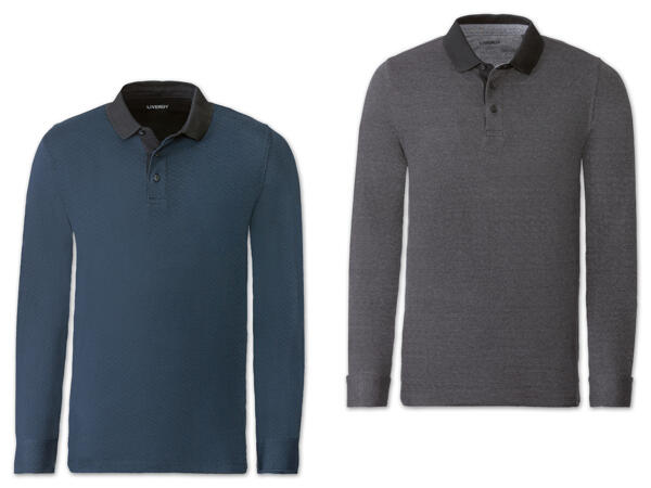 Herren Langarm-Poloshirt