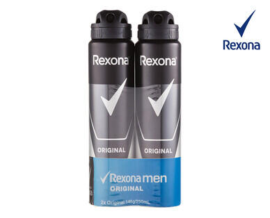 Rexona 48 Hour Antiperspirant Aerosol Deodorant 2 x 145g