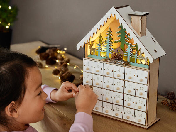 LIVARNO HOME(R) Julekalender med LED-lys