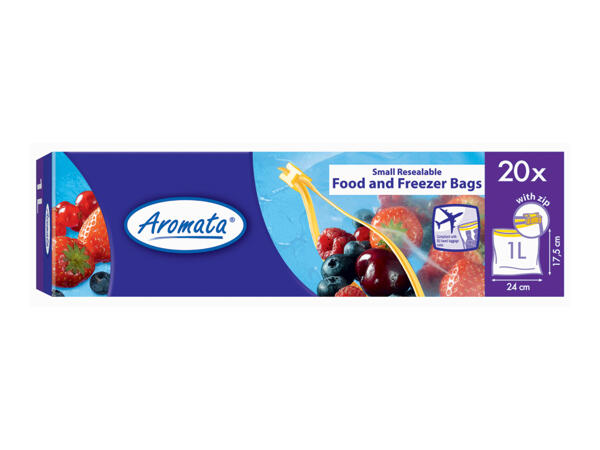 Re-Sealable Freezer Bags, 1L