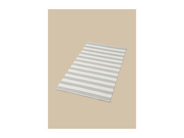 Grey Striped Rug