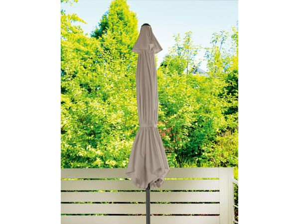LIVARNO home Slunečník, 3 m, hnědošedá