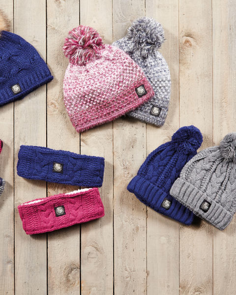 Crane Equestrian Gradient Pompom Hat