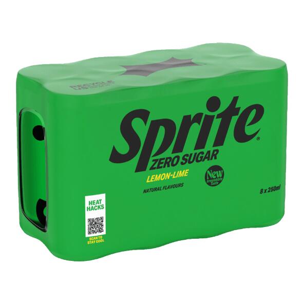 Fanta zero ou Sprite zero, 8 pcs