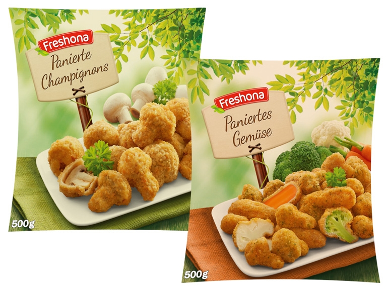 FRESHONA Panierte Champignons/Paniertes Gemüse