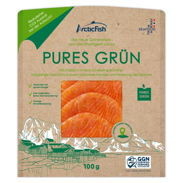 ARCTICFISH „Pures Grün" – Räucherlachs 100 g