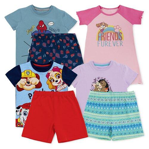 MULTIPLE LICENSED Pigiama a maniche corte per bambini