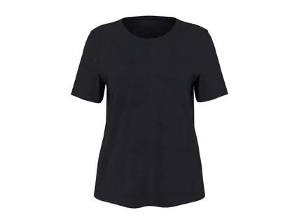 ESMARA Ladies' Black Linen Blend T-Shirt