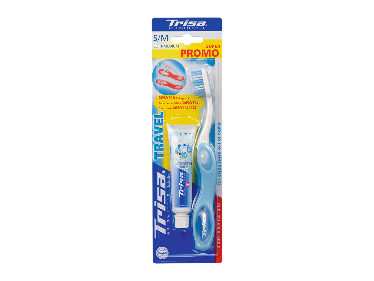 Set brosse à dents de voyage Trisa