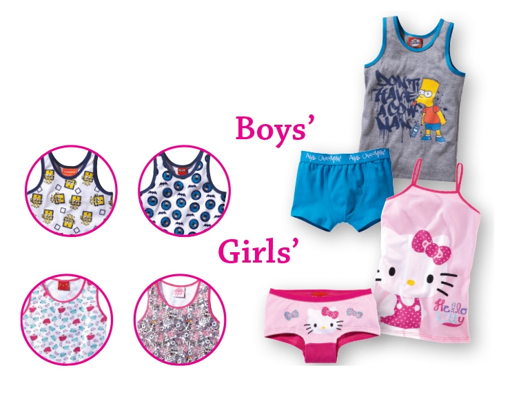 Girls' or Boys' Character Underwear Set