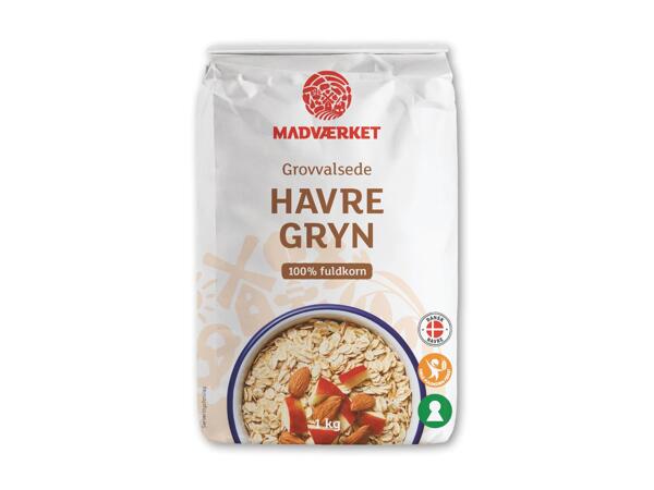 Grov- eller finvalsede havregryn