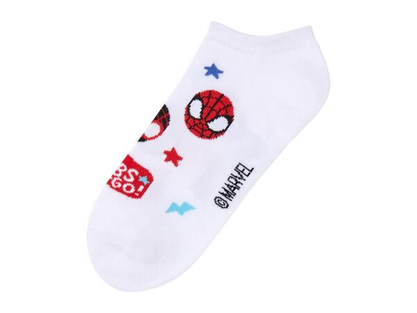Disney Kids' Spider-Man Trainer Socks - 3 Pairs
