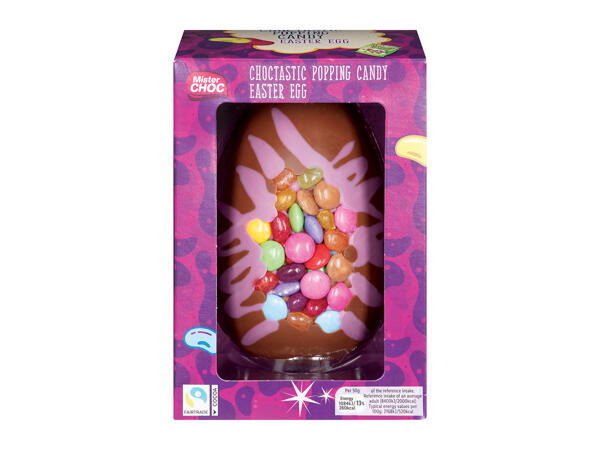 Mister Choc Children's Easter Eggs Popping Candy