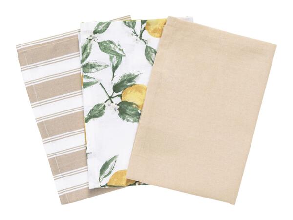 Livarno Home Tea Towels - 3 Pack