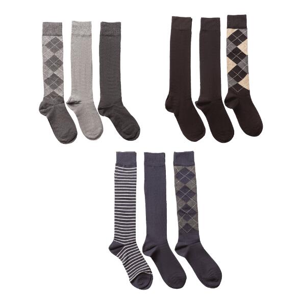 UP2Fashion(R) 				Mi-bas pour femmes, 3 paires