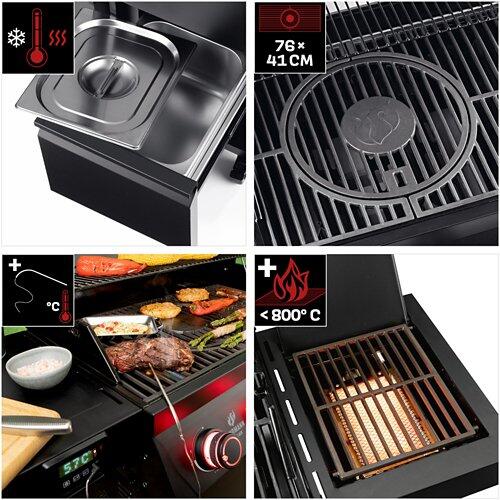 LANDMANN Gril à gaz COOL BLACK, 4.1 maxX