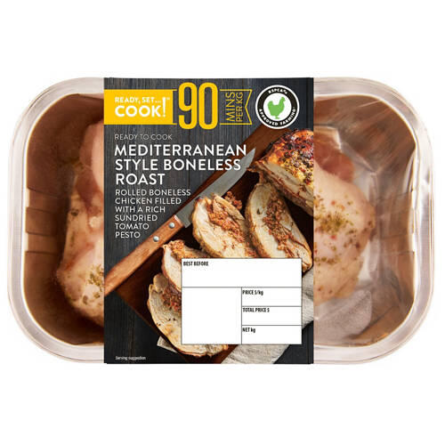 Mediterranean Style Boneless RSPCA Approved Chicken Roast per kg