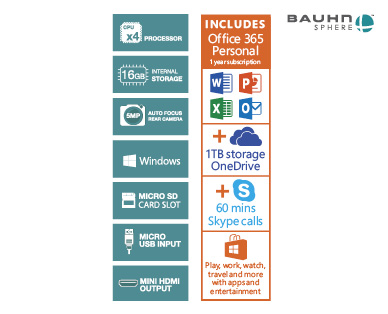 10.1" QUAD CORE WINDOWS TABLET 16GB