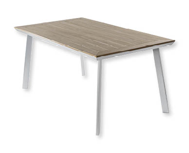 Table de jardin aspect bois GARDENLINE(R)