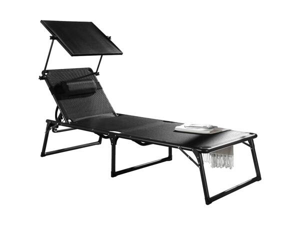 Houston Aluminium Sunlounger with Sun Shade