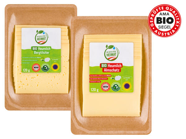 Bio-Heumilch Bergtilsiter/ Almschatz in Scheiben