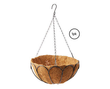 Hanging Basket with Liner or Basket Liners 2pk