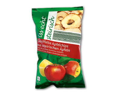 Apfelchips natur geriffelt
