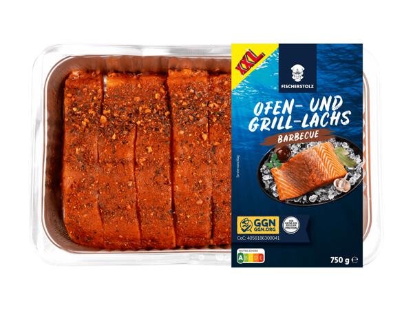 Frisches XXL BBQ Lachsfilet Mariniert