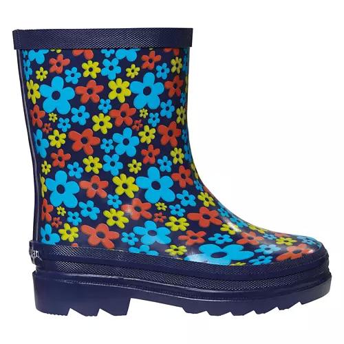 Girl's Rain Boots - Flower, 9/10